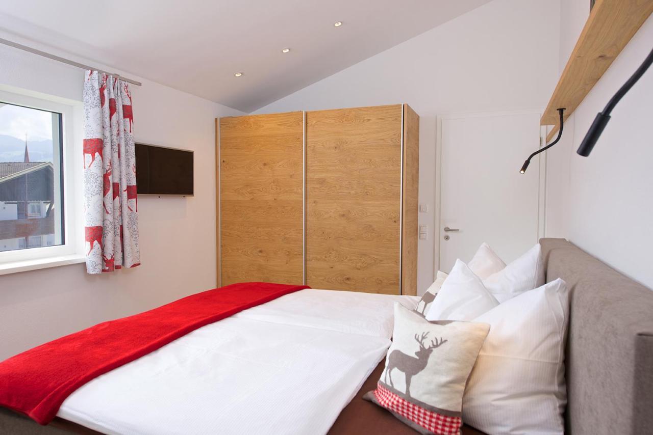 5 Sterne Ferienwohnung Hochgratblick Mit Schwimmbad Und Sauna Оберштауфен Екстер'єр фото