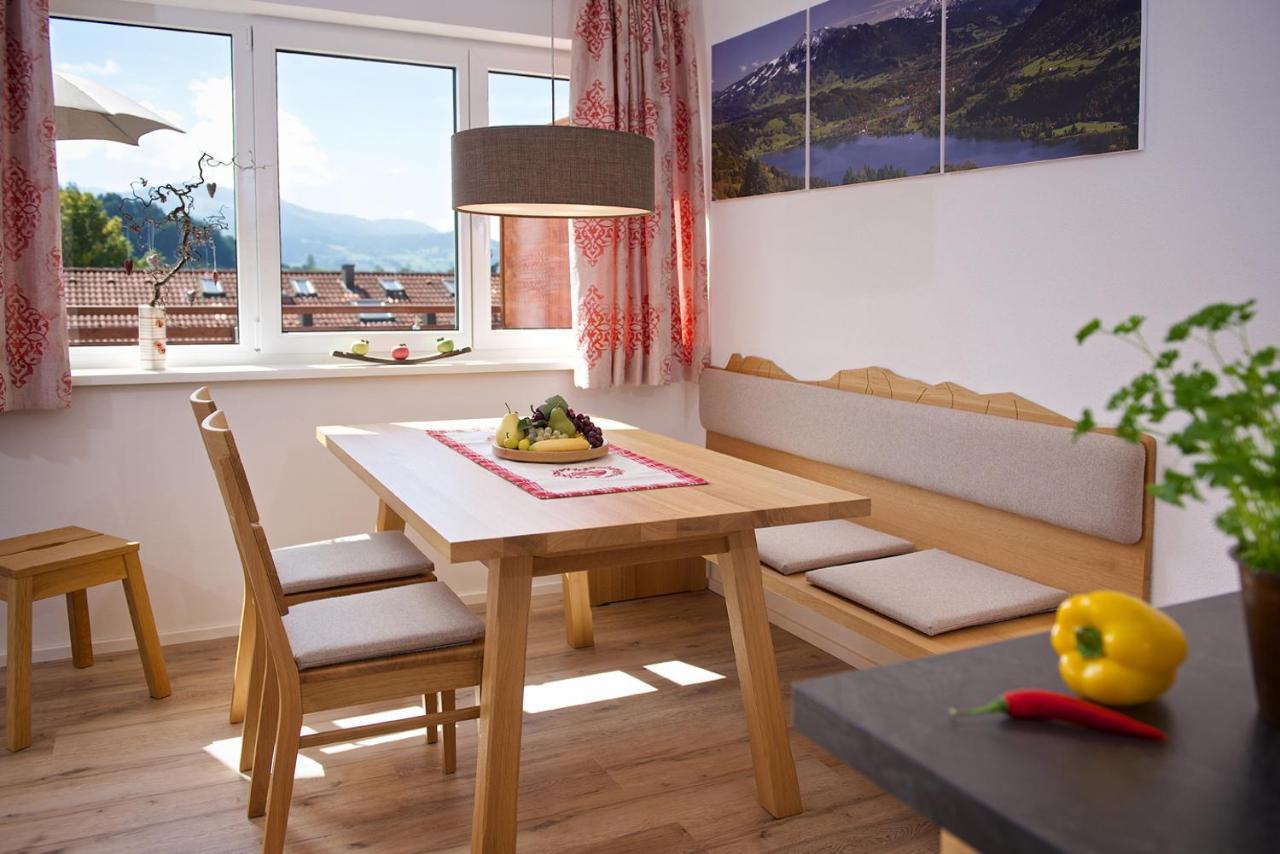 5 Sterne Ferienwohnung Hochgratblick Mit Schwimmbad Und Sauna Оберштауфен Екстер'єр фото